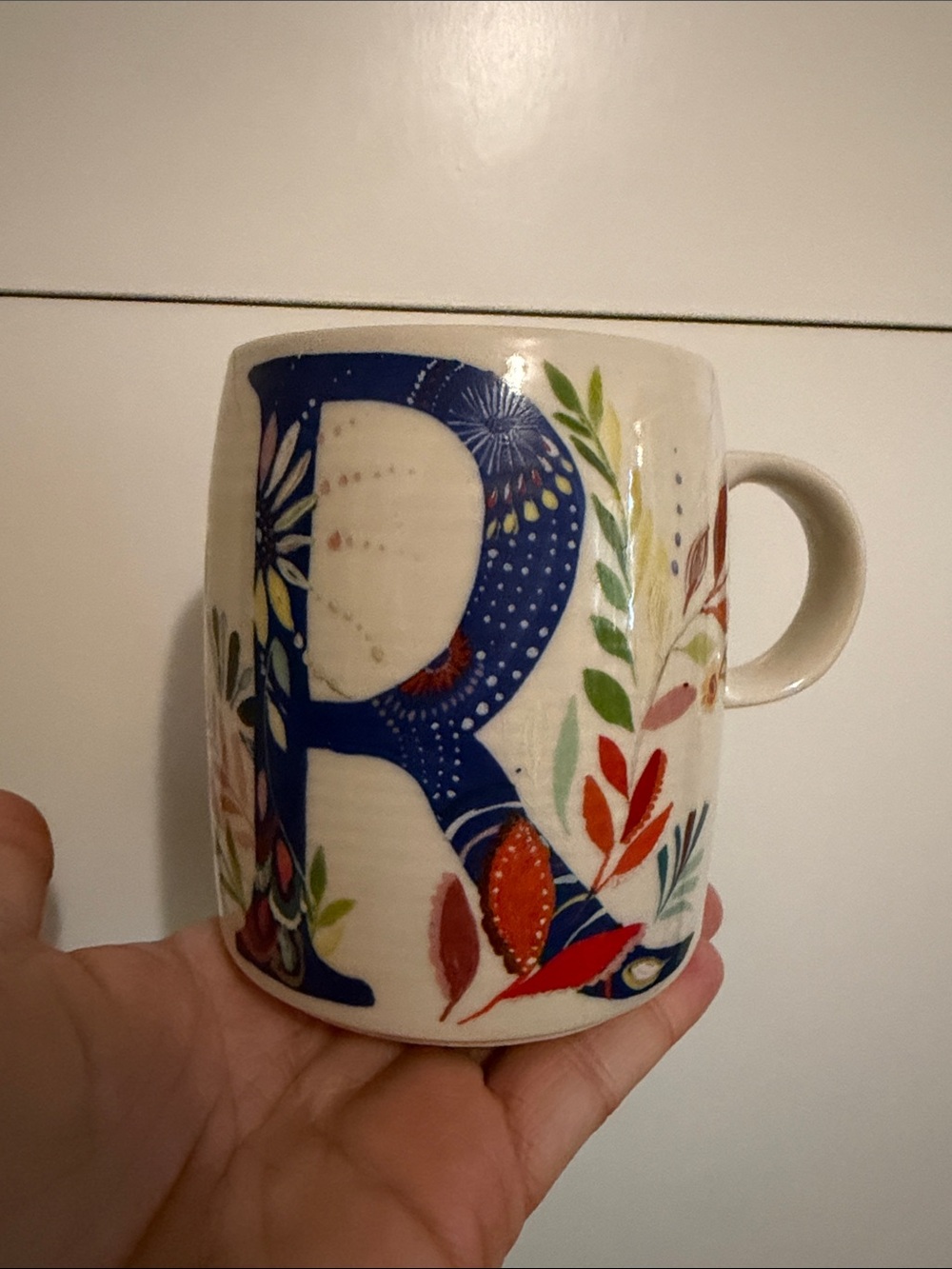 Anthropologie Starla Halfmann R mug